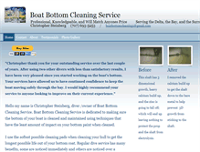 Tablet Screenshot of boatbottomcleaningservice.com